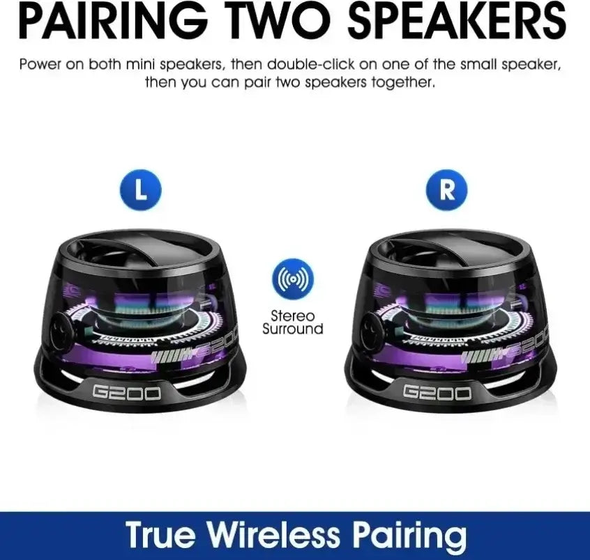 VERTRIX INNOVATIONS Mini Travel Bluetooth Speaker