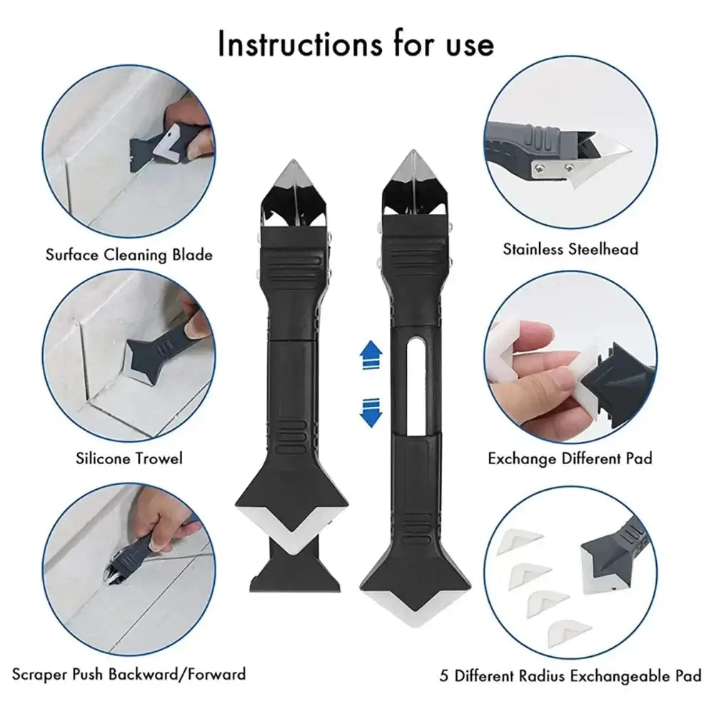 VERTRIX INNOVATIONS 5 in 1 Metal Sealant Tool Kit