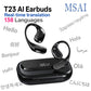 VERTRIX INNOVATIONS MSAI T23 AI Translator Earbuds – 138 Languages