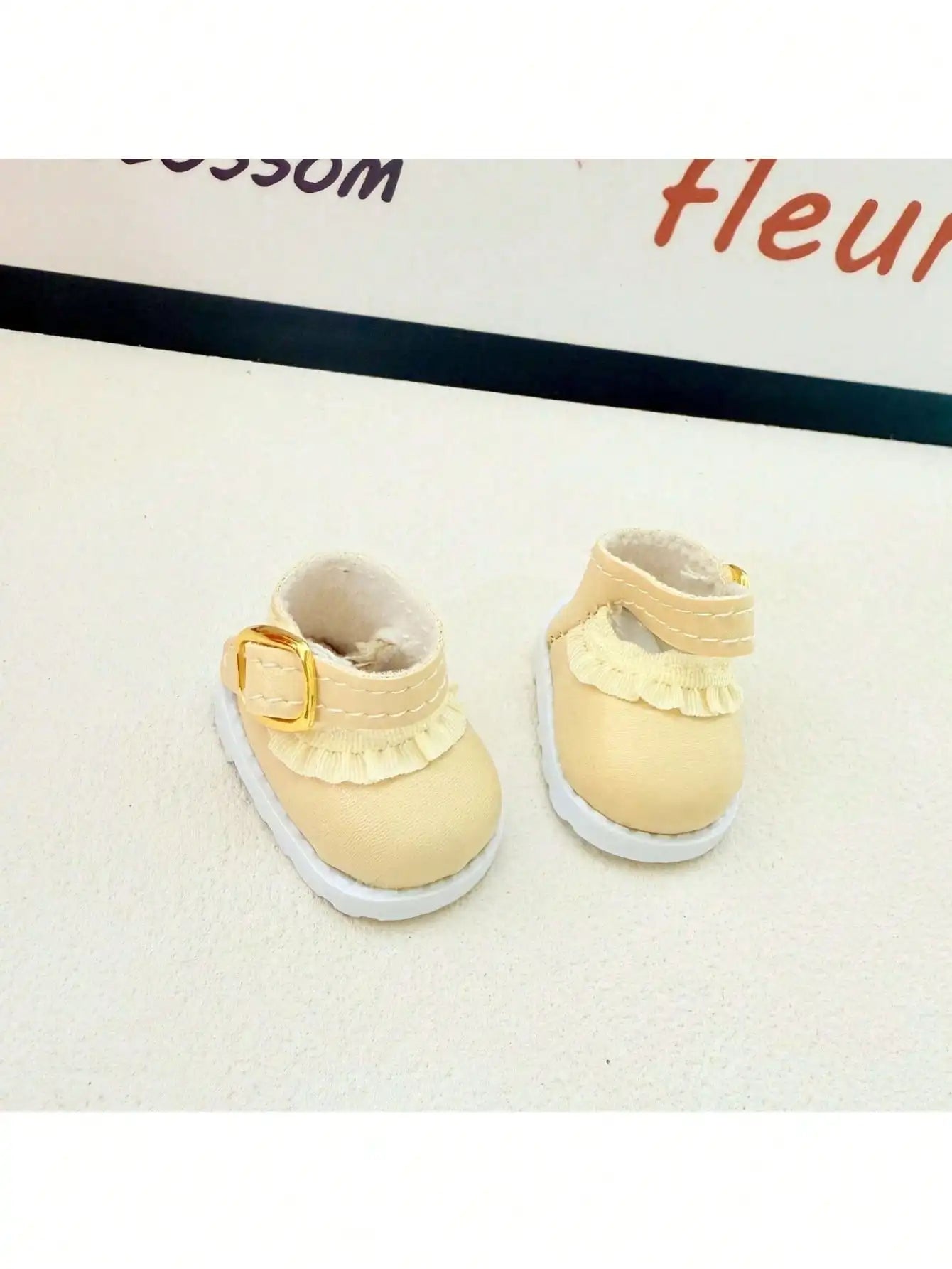 VERTRIX INNOVATIONS Labubu Morning Shoe Accessories 3.8cm Mini Leather Shoes