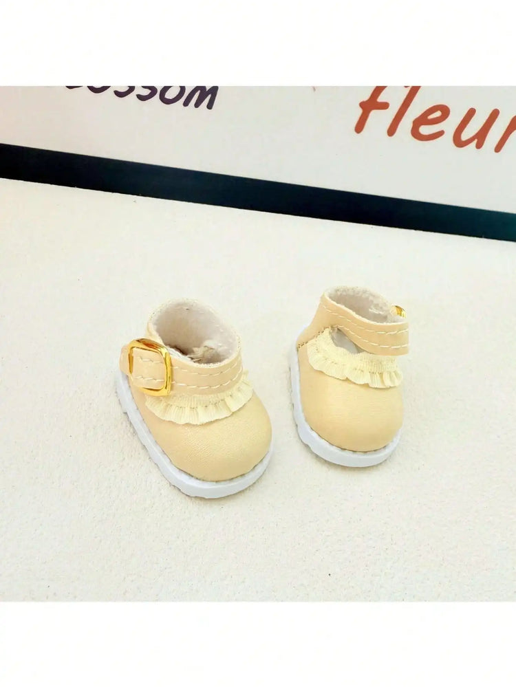 VERTRIX INNOVATIONS Labubu Morning Shoe Accessories 3.8cm Mini Leather Shoes