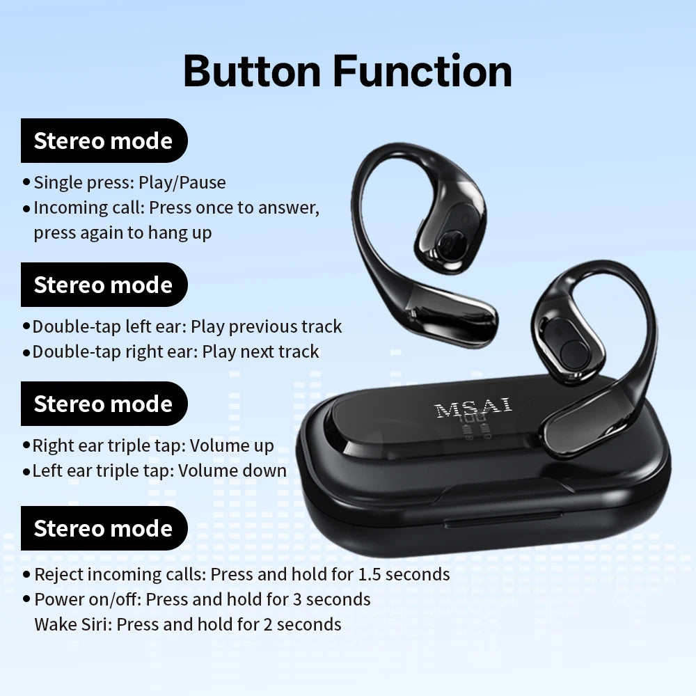 VERTRIX INNOVATIONS MSAI T23 AI Translator Earbuds – 138 Languages