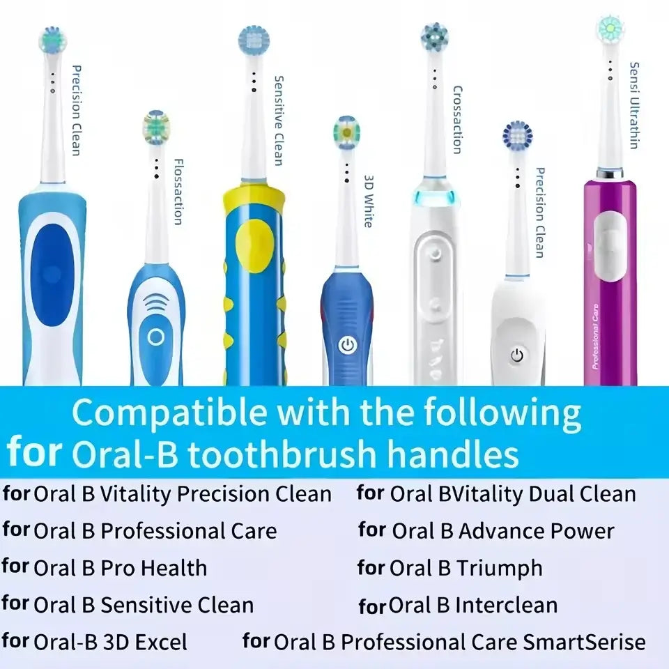 VERTRIX INNOVATIONS Replacement Electric Toothbrush Heads for Oral-B Braun