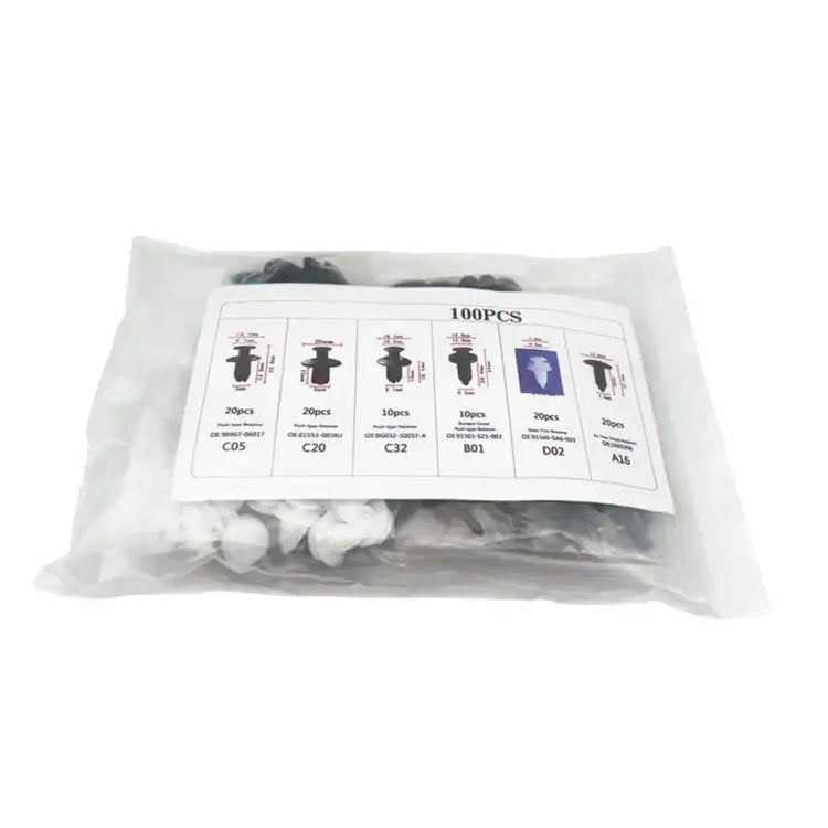 VERTRIX INNOVATIONS Mixed Auto Fastener Clips Kit for Car Panels