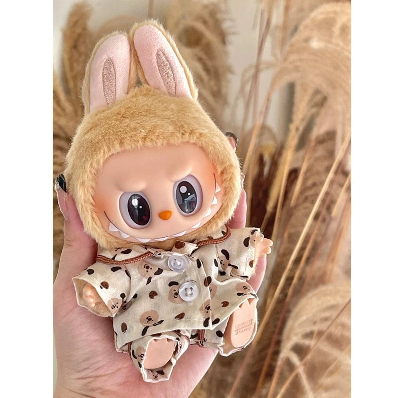 VERTRIX INNOVATIONS Labubu Silk Spotted Pajamas for 17cm Doll