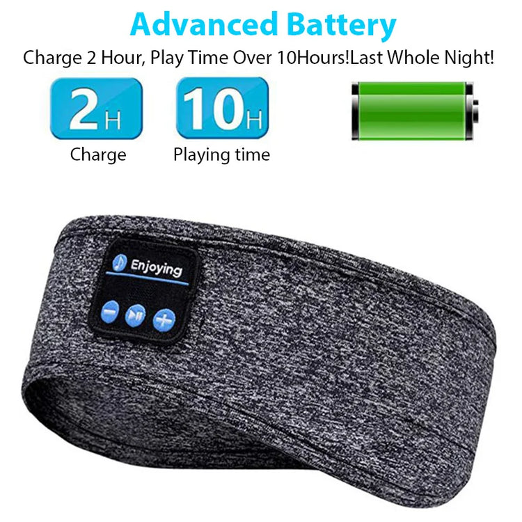 VERTRIX INNOVATIONS Wireless Bluetooth Music Eye Mask Sports Headband Anti-noise Headphones