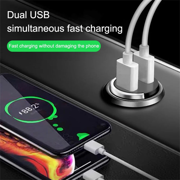 VERTRIX INNOVATIONS 200W Mini Dual Ports USB Car Charger Lighter Fast