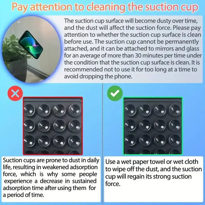 VERTRIX INNOVATIONS Silicone Suction Phone Holder Mat