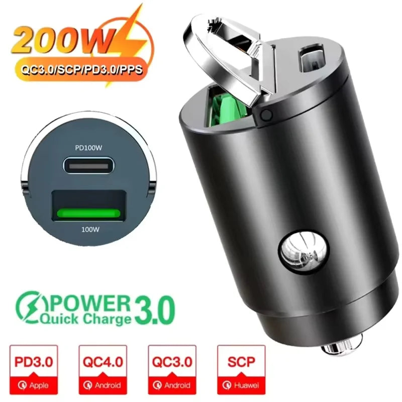 VERTRIX INNOVATIONS Charger Adapter For Xiaomi Samsung Mini Car Charger