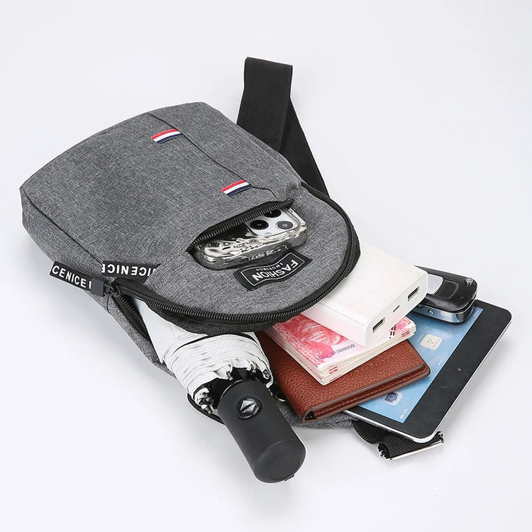 VERTRIX INNOVATIONS Men’s Waterproof Large Capacity Fanny Pack – Adjustable Strap for Travel, Hiking, Running & Cycling